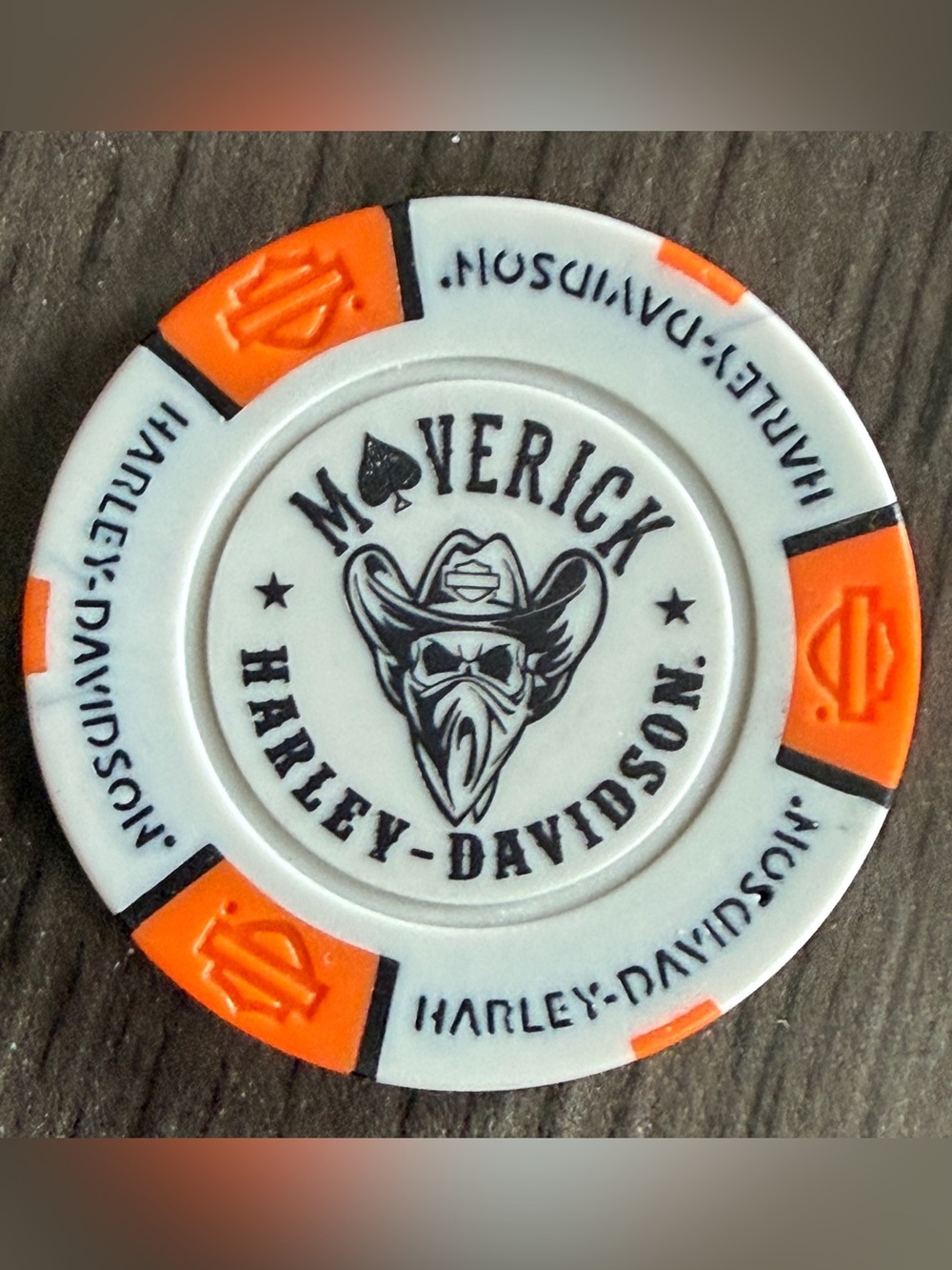 Collectible Harley Davidson Poker Chip Maverick Harley Dallas, Tx